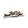 ** Bachmann 71397 x 1 52’ Centre Depressed Flat Car Desert Military with Missile