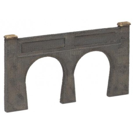 ** Graham Farish 42-228 x 1 Scenecraft Low Relief Dbl Track Tunnel Portal (Pre Built)