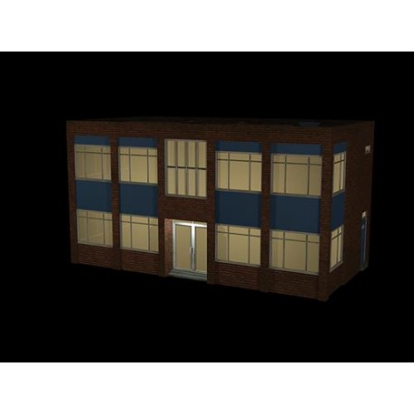 ** Bachmann 44-0085  x 1 Scenecraft Office Building w/Lights (Pre-Built)