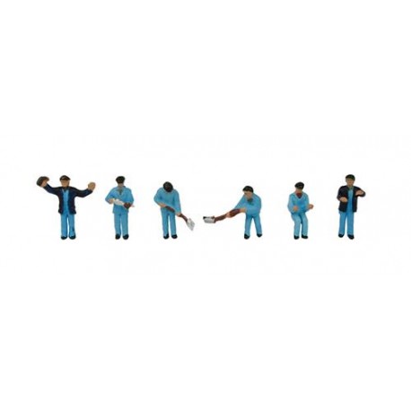 ** Graham Farish 379-307  x 1 Steam Locomotive Workers (6) Figure Set