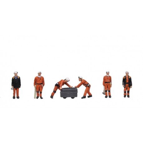 ** Graham Farish 379-313  x 1 Coal Miners 1960/70s (6) Figure Set