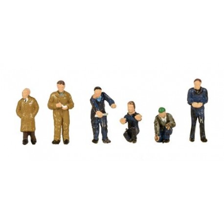 ** Graham Farish 379-316 x 1 Factory Workers and Foreman (6) Figure Set