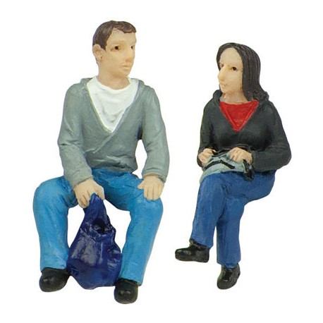 ** Bachmann 47-404 Sitting Passengers A (2) Figure Set