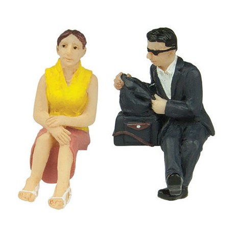 ** Bachmann 47-406 Sitting Passengers C (2) Figure Set