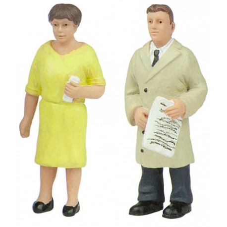 ** Bachmann 47-410 Standing Passengers C (2) Figure Set