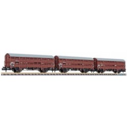** Liliput 260140 3-Unit Set, Livestock Wagon, Type Vlmms 63, Without Platform, DB, Ep.III