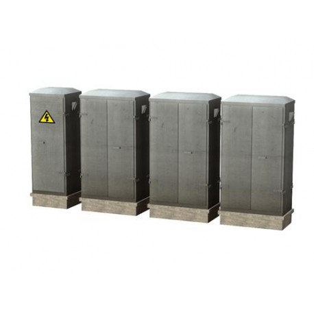 ** Bachmann 44-560 Scenecraft Lineside Cabinets 4pcs (Pre-Built)