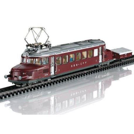 ** Marklin 37869 SBB RCe2/4 Electric Railcar & Ski Trailer III (MFX-Sound)