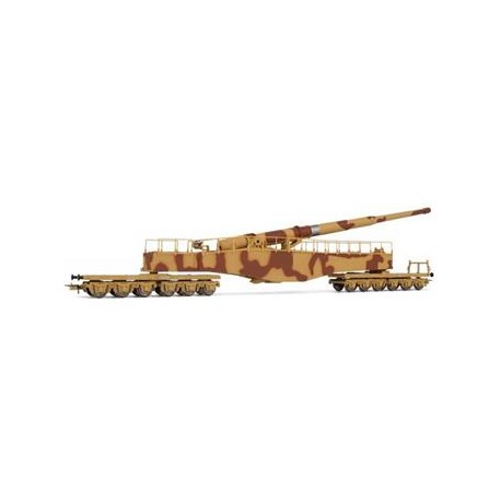 ** Rivarossi HR6452 DRB K5 Railway Gun Brown/Beige Camouflage II