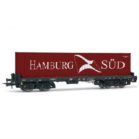 ** Rivarossi HR6404 DBAG Sgmms738 Hamburg-Sud Container Wagon V