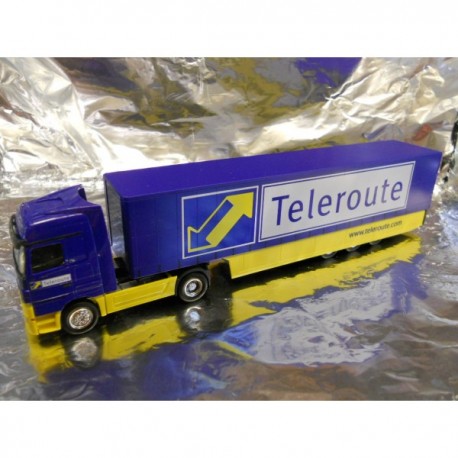 ** Herpa 270625 Mercedes Benz Actros LH '02 Safeliner Semitrailer "Teleroute"