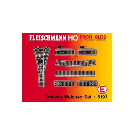 ** Fleischmann 6193 Profi Track Three Way Point Set E