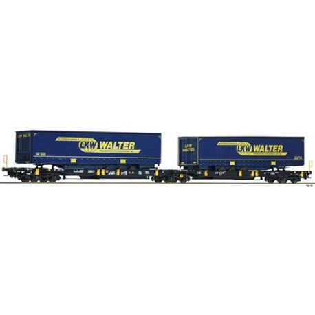 ** Fleischmann 825001 Wascosa T2000 Dbl Pocket Wagon LKW Walter VI