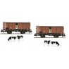 ** Fleischmann 881804 DB G10 Cattle Wagons with Cow Load Set (2) III