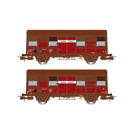 ** Jouef HJ6166 SNCF Gs 4-02 Aquitaine Express Van Set (2) IV