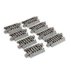 Kato 20-091 N Scale Track Assortment Set – 29mm & 45.5mm Rails, 10 Pieces, Made In Japan