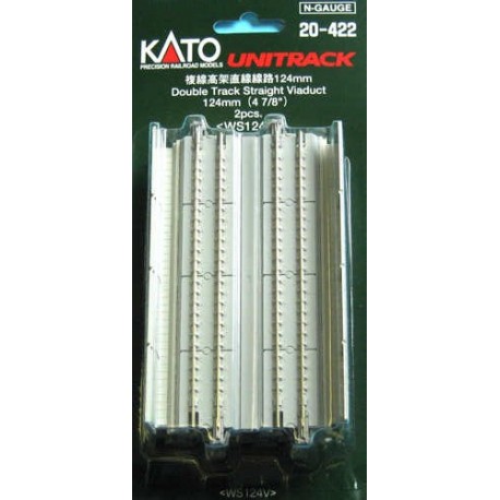 ** Kato 20-422 Unitrack (WS124VS) Dual Straight Track 124mm