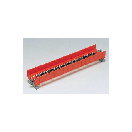 ** Kato 20-450 Unitrack (S186T) Straight Plate Girder Bridge Red 186mm