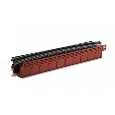 ** Kato 20-465 Unitrack (R448-15T) Curved Girder Bridge Red 15 Degree
