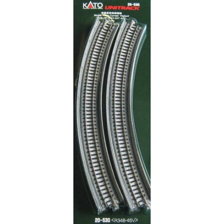 ** Kato 20-530 Unitrack (R348-45V) Curved Viaduct Track 45 Degree 2pcs