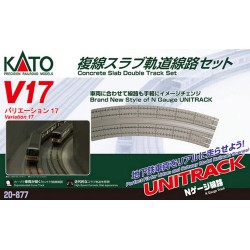 ** Kato 20-877 Unitrack (V17) Double Concrete Track Set