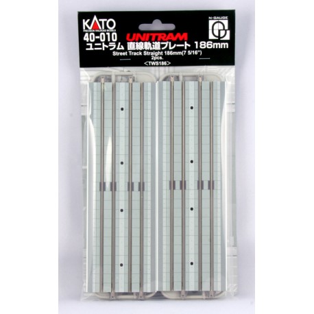** Kato 40-010 Unitram Double Track Straight TrackSection 186mm (2)
