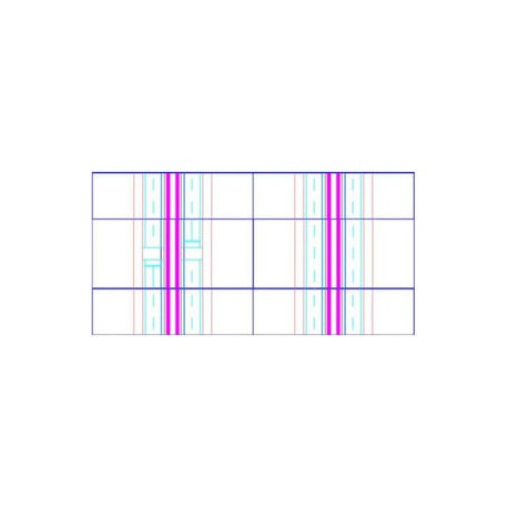 ** Kato 40-802 Unitram (V52) Straight Line Track Set