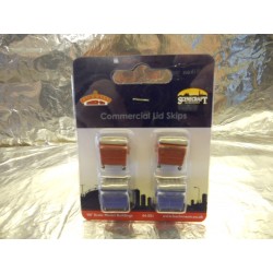 ** Bachmann 44-501  x 1 Scenecraft Commercial Lid Skips 4pcs (Pre-Built)