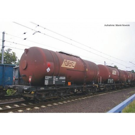 ** Piko 58361 Expert PKP Zas (406R) Bogie Tank Wagon Set (3) VI