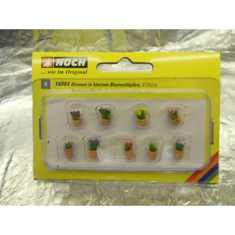 ** Noch 14084 Ornamental Flowers in Pots (9)