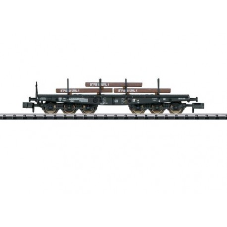 ** Minitrix 15453 DB Sa705 Heavy Duty Flat Wagon with Steel Slab Load IV