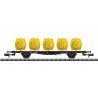 ** Minitrix 15740 DB Flat Wagon with Round Witco Container Load V