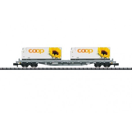 ** Minitrix 15937 SBB Cargo Rs Coop Container Wagon VI