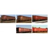 ** Minitrix 15993 DBAG Eanos Scrap Transport Wagon Set (5) VI