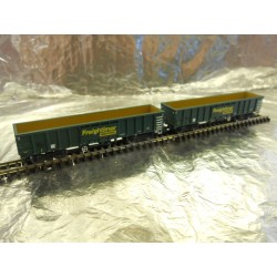 ** Dapol 2F-025-001 MJA Bogie Box Wagon Set Freightliner Heavy Haul 502003/004