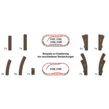 ** Trix 62900 C Track Large Extension Set