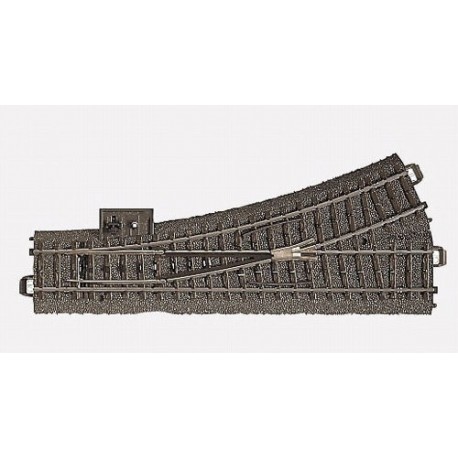 ** Marklin 24611 C Track Left Hand Turnout Radius 2 24.3 Degree