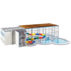 ** Faller 130150 Municipal Indoor Swimming Pool with Waterslides Kit V