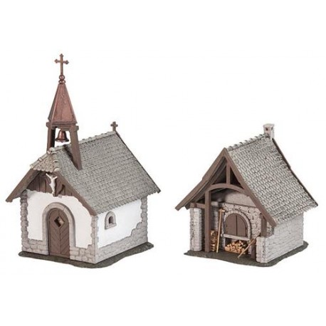 ** Faller 130571 Farm Chapel & Bakehouse Kit I