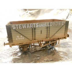 ** Dapol 7F-080-018W Weathered 8 Plank Wagon Stewart & Lloyds 6309