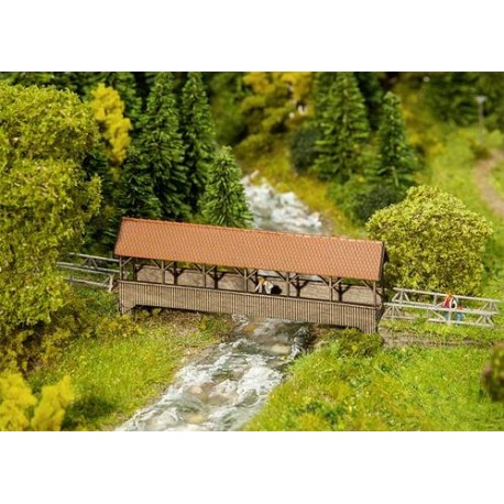 ** Faller 222574 Roofed Pedestrian Bridge Kit I