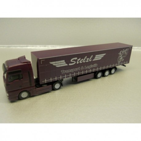 ** Herpa 066297 MAN TGX XXL Curtain Canvas Semitrailer Stelzl