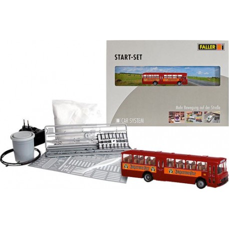 ** Faller 161498 Car System MB O317k Jagermeister Bus Starter Set V