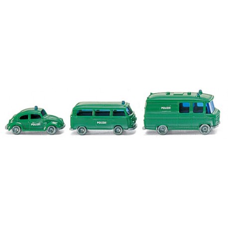 ** Wiking 093500 Police Emergency Car Set