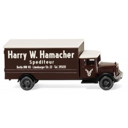 ** Wiking 094407 MB L 2500 Box Van Harry W Hamacher Spedition