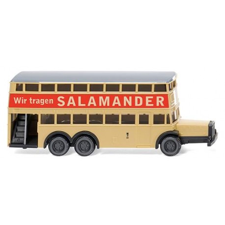 ** Wiking 097303 Berlin Double Decker Bus D38 Salamander