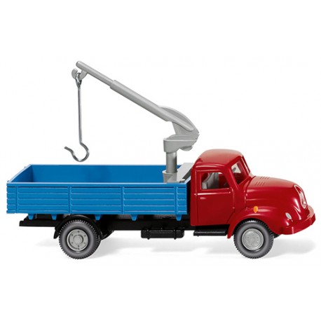 ** Wiking 042002 Magirus S 3500 Flatbed Truck with Loading Crane