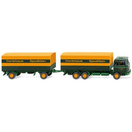 ** Wiking 045601 MB 2223 Flatbed Road Train Sped.Denkhaus