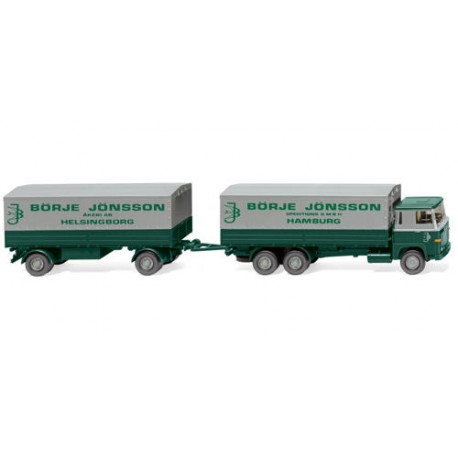 ** Wiking 046001 Scania 111 Flatbed Road Train Borje Jonsson