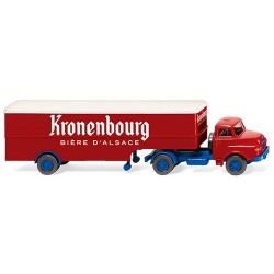 ** Wiking 051322 Saviem Box Semitrailer Kronenbourg